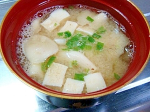 冷凍豆腐でお味噌汁